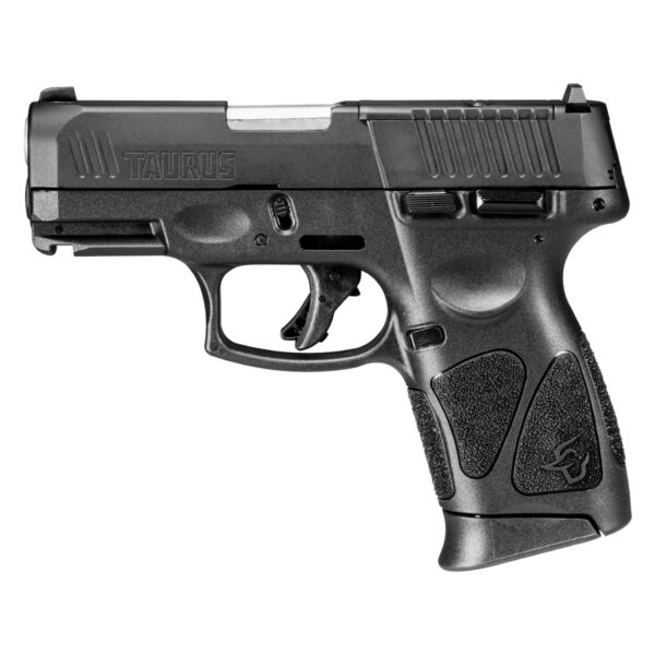 Pistola Taurus G2c .38 TPC em polímero preto vista lateral esquerdo