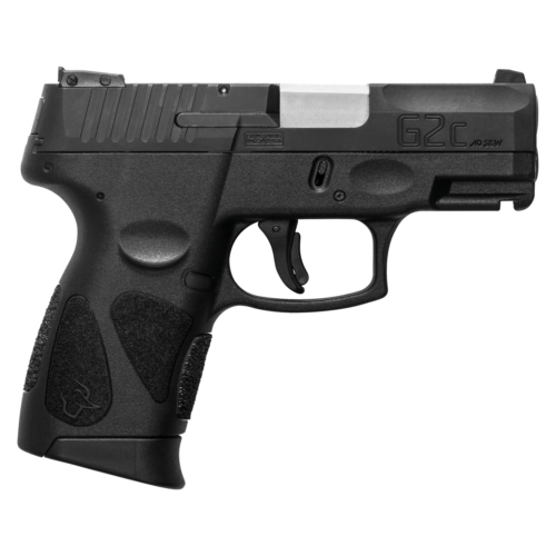 Pistola Taurus G2c .40 em polímero preto vista lateral direita