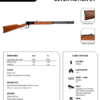 Carabina Rossi - Oxidado - Cano 24 - ficha tecnica Carabina Rossi Oxidado lever action em aço carbono preto fosco com coronha de madeira e cano octogonal de 24 polegadas vista lateral ficha tecnica