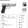 pistola-taurus-92-AFSD-ficha-tecnica Pistola Taurus 92 AFS-D 9mm em aço inox com punho de polímero, ficha tecnica