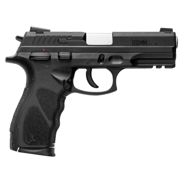 pistola-taurus-th-40 Pistola Taurus TH40 .40 S&W em polímero preto acabamento teniferizado vista lateral