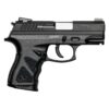 Pistola Taurus TH40c .40 S&W compacta em polímero preto acabamento teniferizado vista lateral
