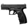 Pistola Taurus TS9 9mm em polímero preto acabamento fosco vista lateral esquerdo