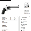 revolver-taurus-608-357-magnum-ficha-tecnica Revólver Taurus RT 608 .357 Magnum em aço inox alto brilho com cano ventilado de 6,5 polegadas e empunhadura de borracha ficha tecnica