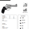 revolver-taurus-627-357-magnum-ficha-tecnica Revólver Taurus RT 817 .38 SPL compacto em aço inox alto brilho com cano de 2 polegadas e compensador de recuo vista lateral ficha tecnica