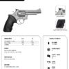 Revólver Taurus RT 66 .357 Magnum em aço inox fosco com empunhadura de borracha ficha tecnica