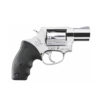 revolver-taurus-817-bulldog-inox Revólver Taurus RT 817 .38 SPL compacto em aço inox alto brilho com cano de 2 polegadas e compensador de recuo vista lateral